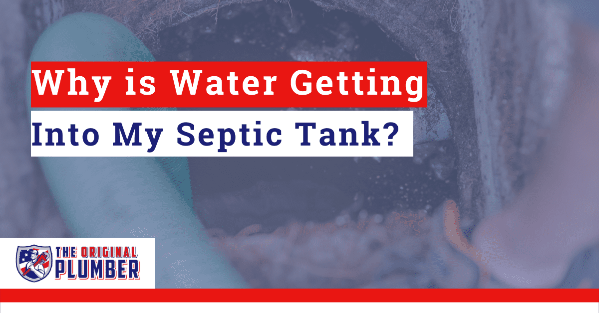 water coming out of septic tank lid