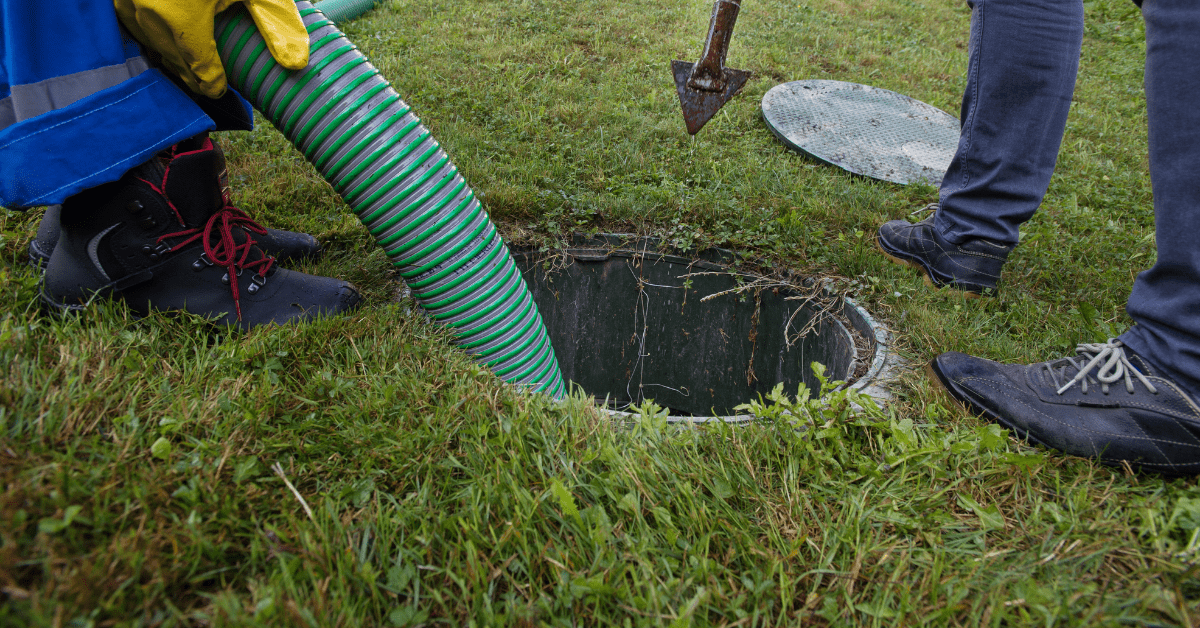opening septic tank lid